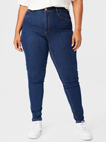 Gina Tricot Curve Slimfit Jeans 'Molly' in Blau: predná strana