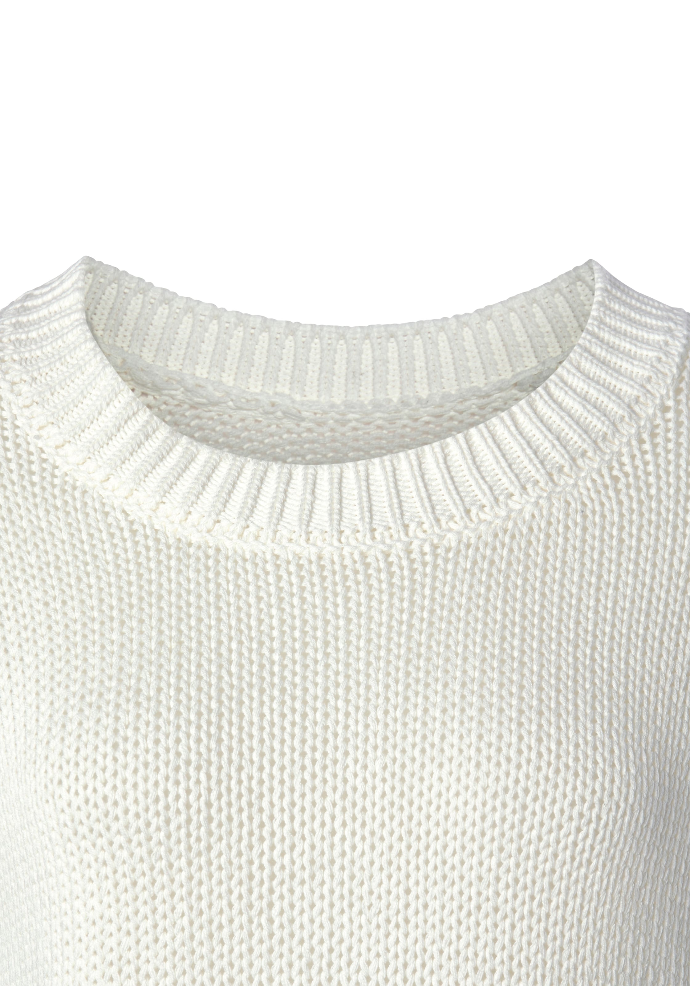 LASCANA Pullover i hvid