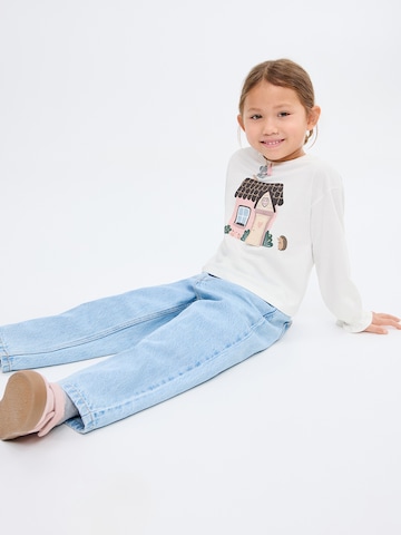 MANGO KIDS Shirt 'House' in Weiß: Vorderseite