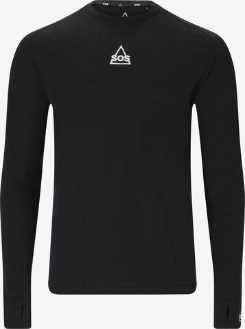 SOS Base Layer 'Nuuk' in Schwarz: predná strana