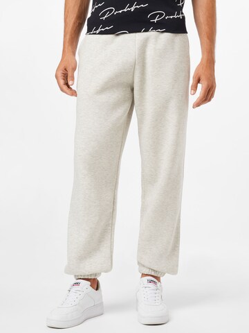 River Island Tapered Broek in Grijs: voorkant