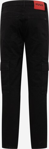 HUGO Red Regular Cargo Jeans 'HUGO 634/2' in Black