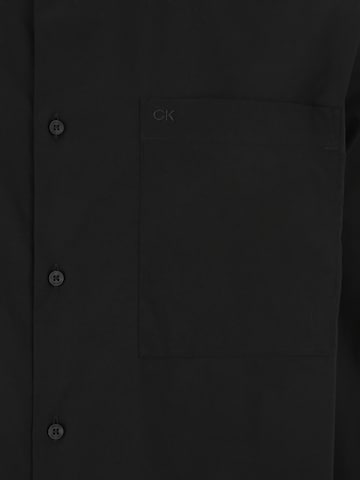 Calvin Klein Big & Tall Regularny krój Koszula w kolorze czarny