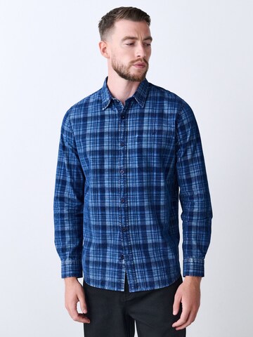 Next Regular fit Srajca | modra barva: sprednja stran