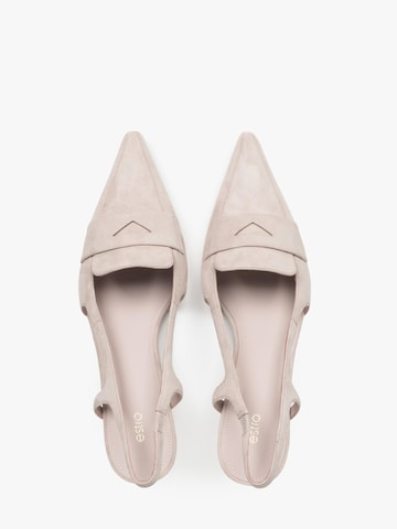 Estro Slingback pumps i beige