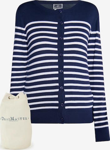 DreiMaster Maritim Gebreid vest in Blauw: voorkant