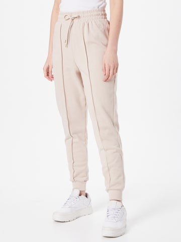 River Island Tapered Trousers in Beige: front