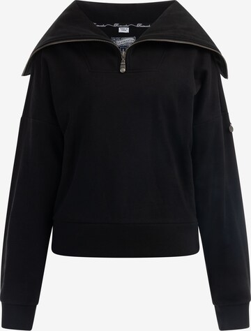 Sweat-shirt 'Idem' DreiMaster Vintage en noir : devant