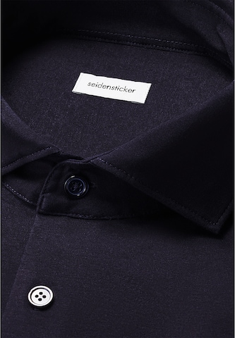 SEIDENSTICKER Slim fit Business shirt 'Schwarze Rose' in Black