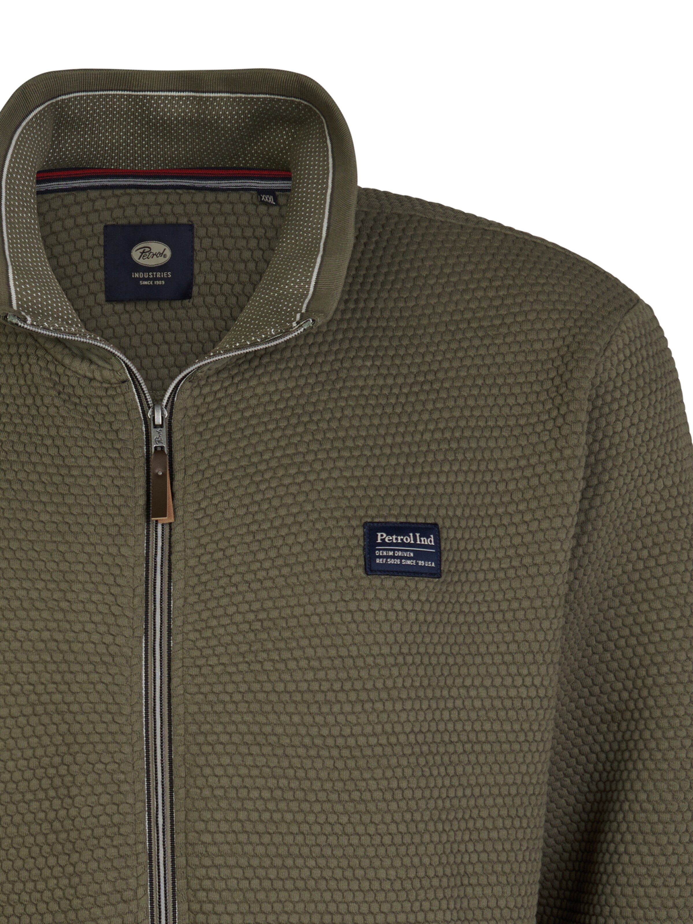 Petrol Industries Sweatjacke in Grün