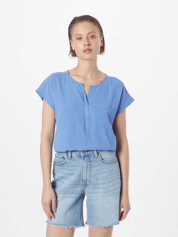 Fransa Blouse 'Zawov' in Blauw: voorkant