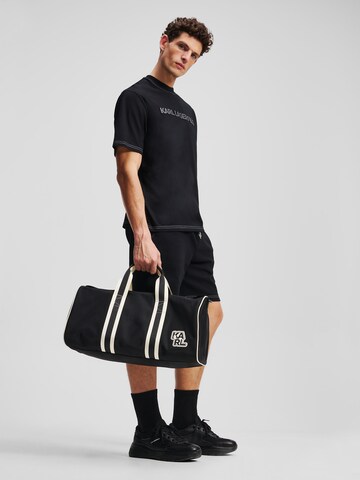 Karl Lagerfeld - Weekend bag 'Athleisure' em preto: frente