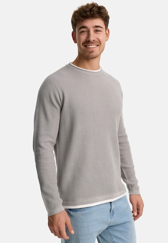 INDICODE JEANS Pullover 'Villads' in Grau