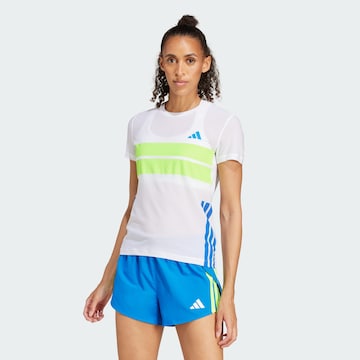 ADIDAS PERFORMANCE Performance shirt 'Adizero Retro' in White: front