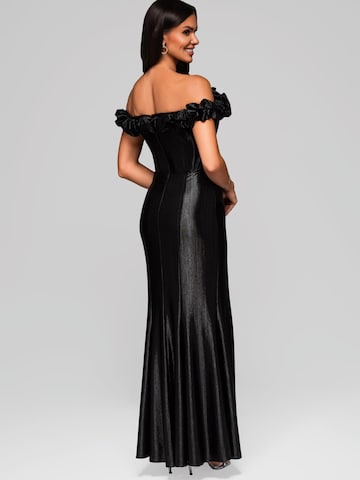 Ombre Abendkleid in Schwarz