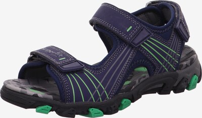 SUPERFIT Sandals & Slippers 'Henry' in Dark blue / Green, Item view