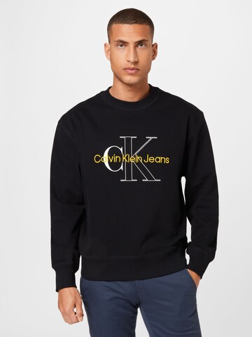 Calvin Klein Jeans Sweatshirt in Black: front