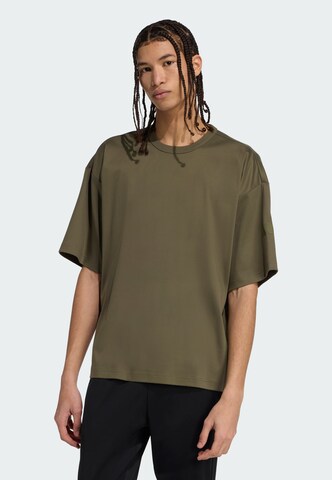 T-Shirt fonctionnel 'Soft Lux' ADIDAS SPORTSWEAR en vert : devant