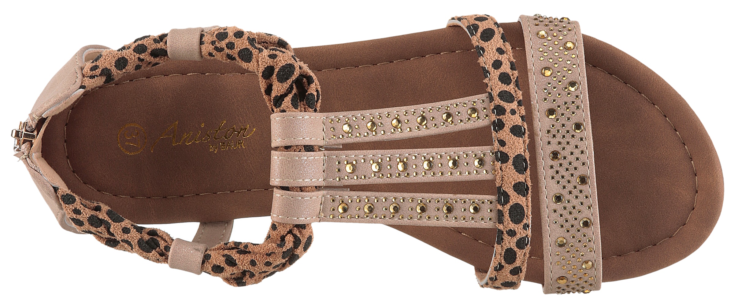 Aniston Strap Sandals in Beige