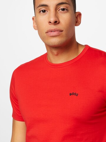 BOSS Green - Camiseta en rojo