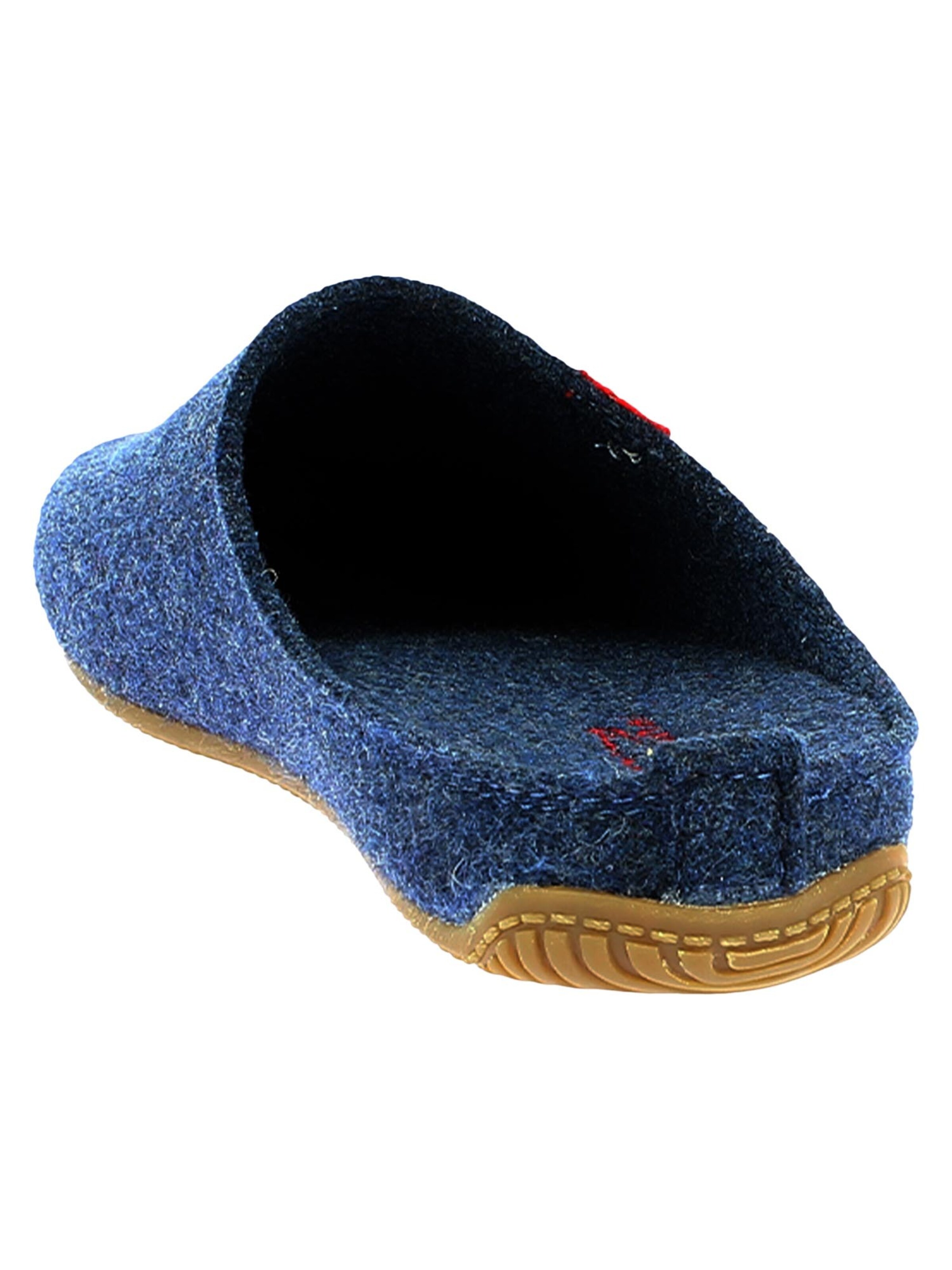 Living Kitzbühel Slipper 'Filz - Schweizer Kreuz' in Blue