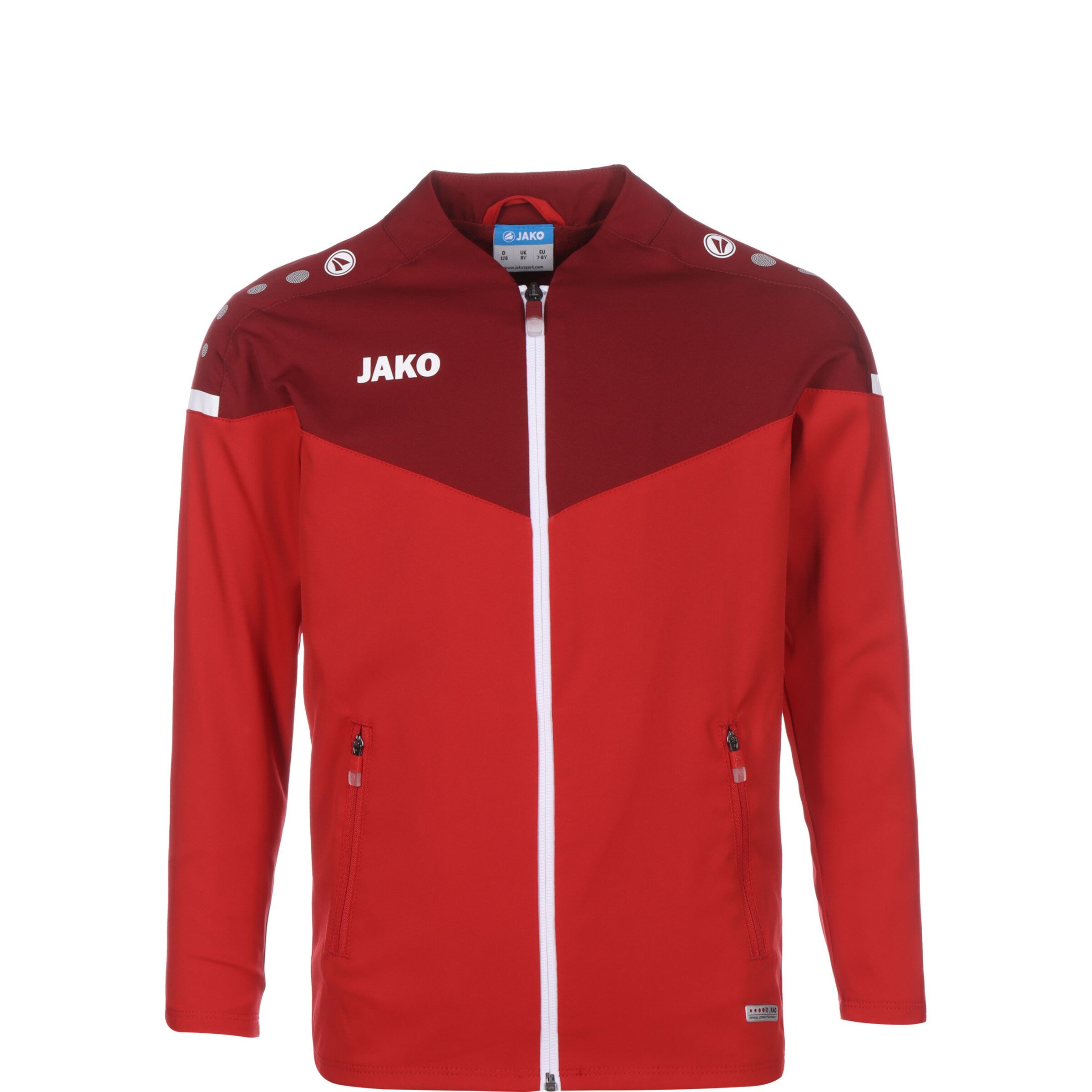 JAKO Sportjacke in Rot: Vorderseite