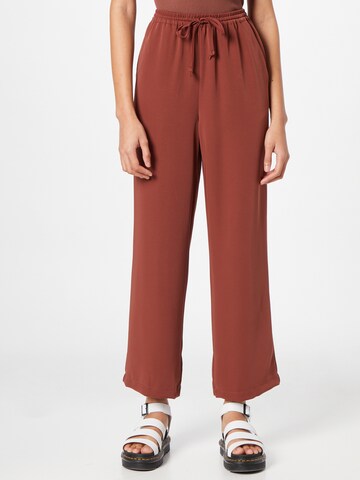 Wide Leg Pantalon 'Lynn' ABOUT YOU en marron : devant