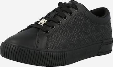 TOMMY HILFIGER Platform trainers in Black: front