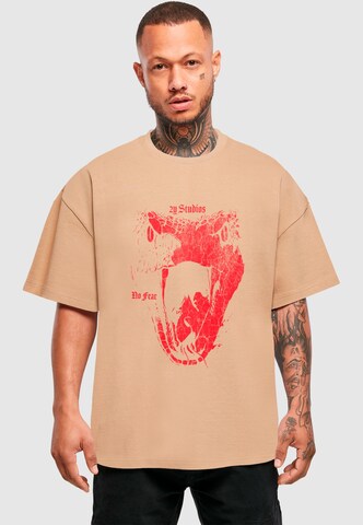 T-Shirt 'Snake' 2Y Studios en beige : devant