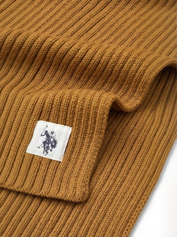 U.S. POLO ASSN. Sjaal ' UUGabi ' in Bruin: voorkant