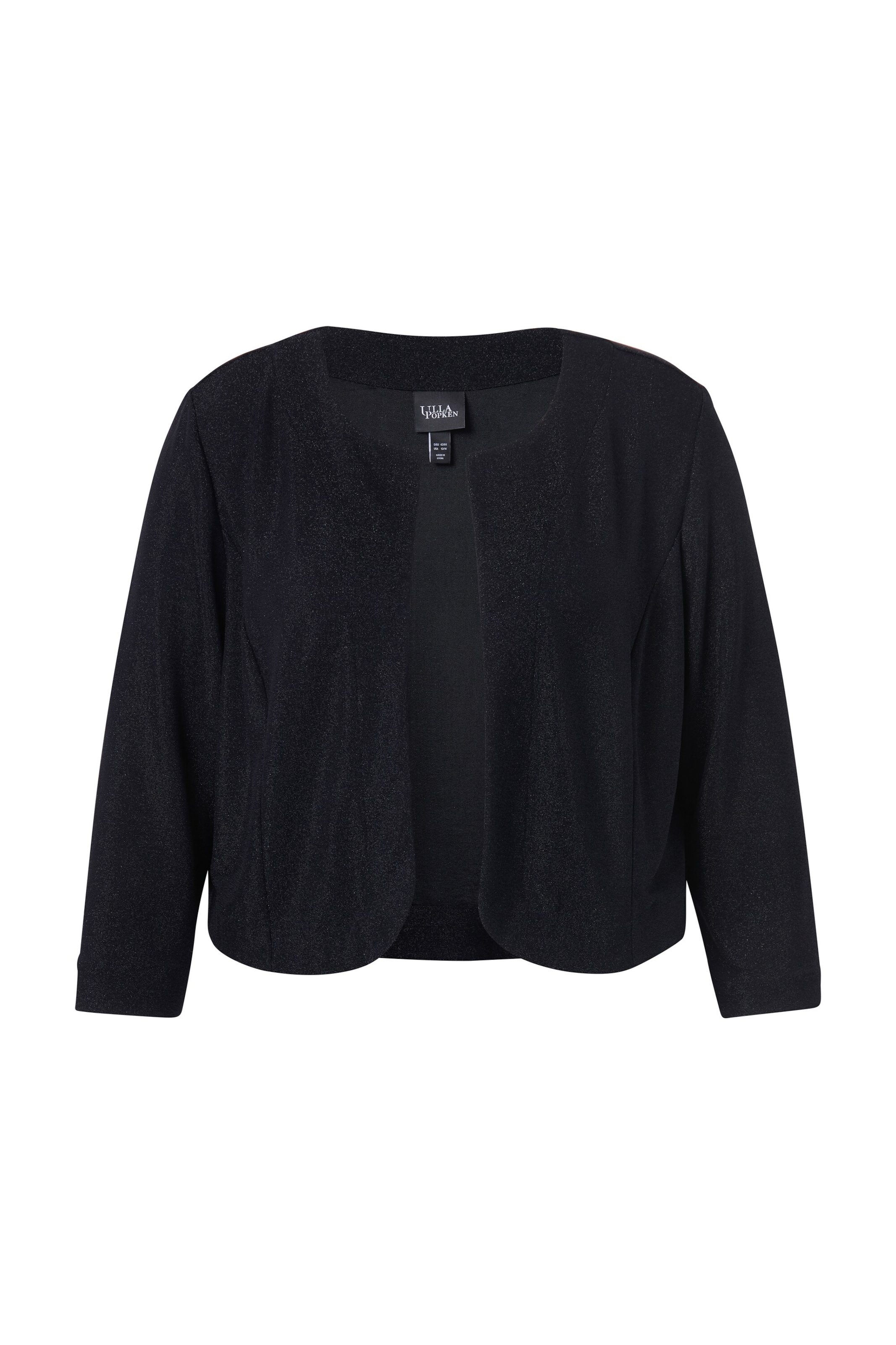 Ulla Popken Bolero in Zwart: voorkant