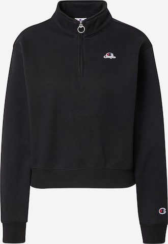 Champion Authentic Athletic Apparel Sweatshirt in Black: front