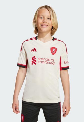 T-Shirt fonctionnel 'Liverpool FC 25/26' ADIDAS PERFORMANCE en blanc : devant