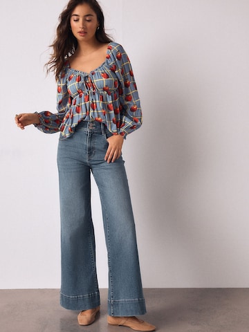 Wide Leg Jean Next en bleu