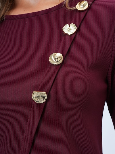 Trend Alaçatı Stili Shirt in burgunder, Produktansicht