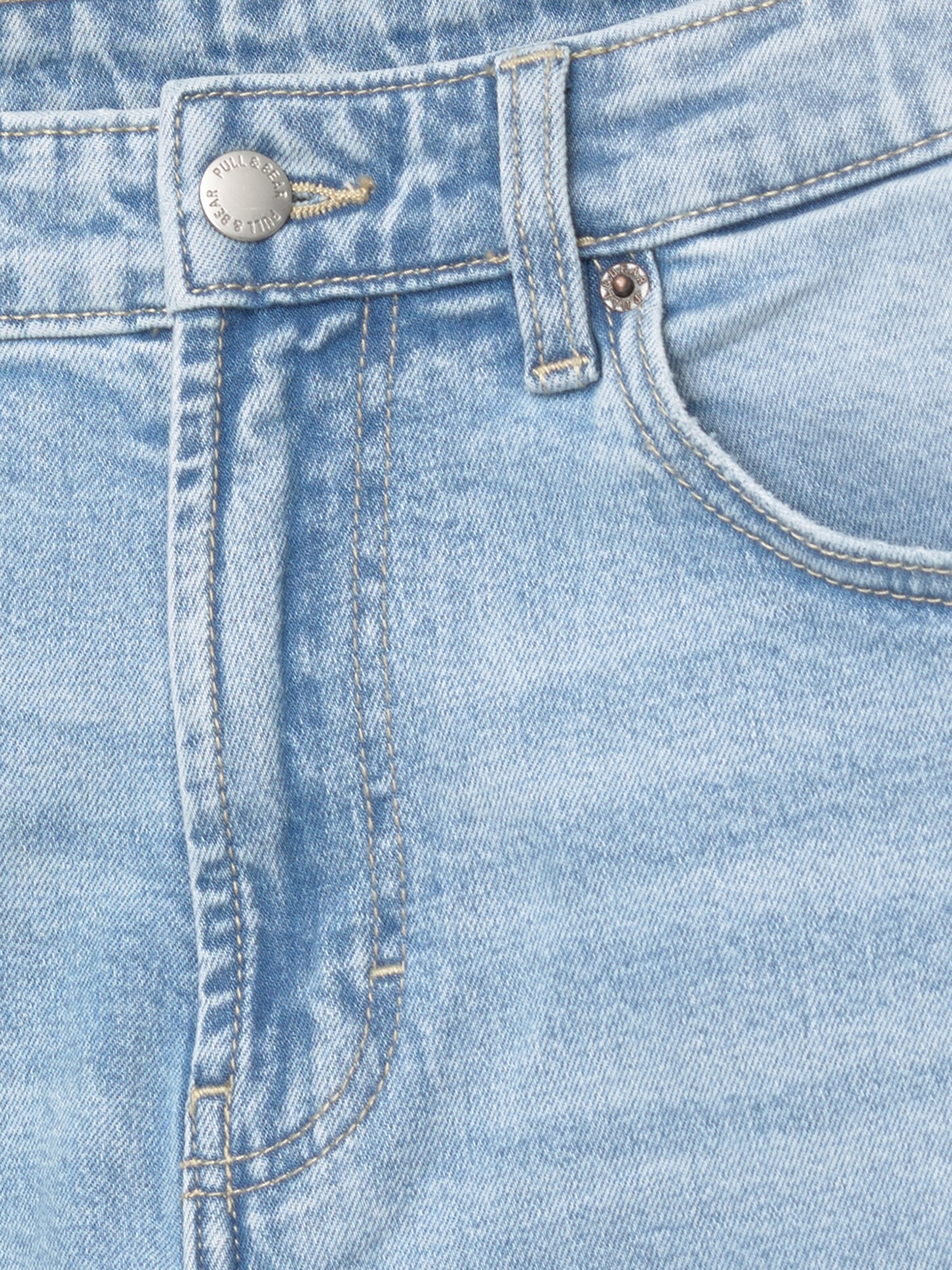 Pull&Bear Slimfit Džíny – modrá