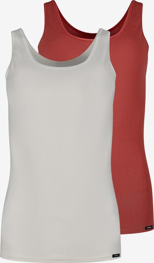 Skiny Top in rot / weiß, Produktansicht