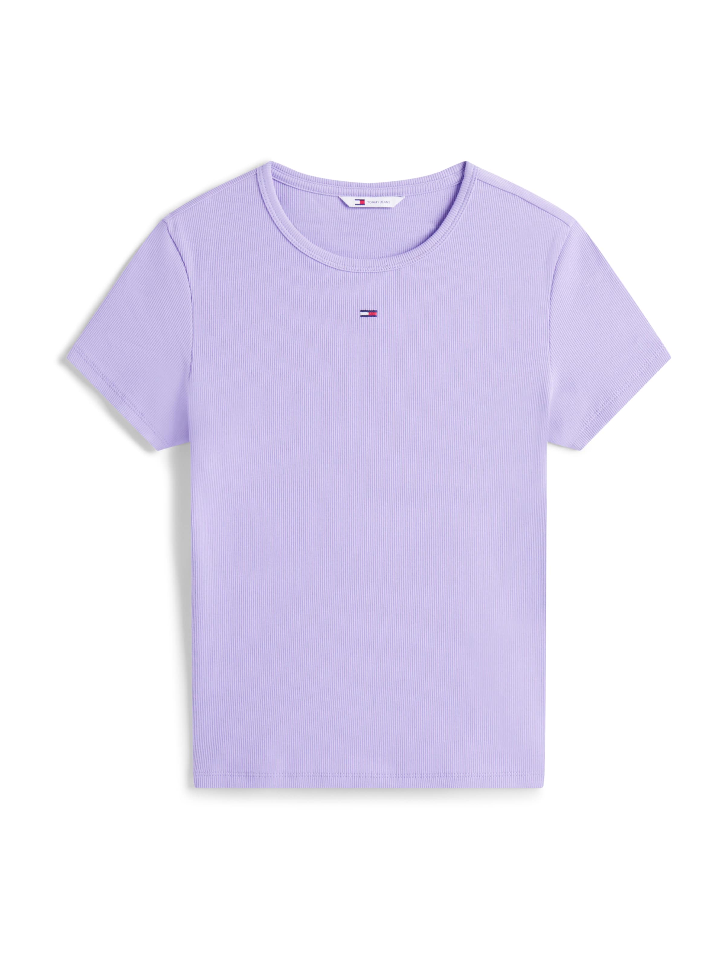 Maglietta 'ESSENTIAL' di Tommy Jeans in lilla: frontale