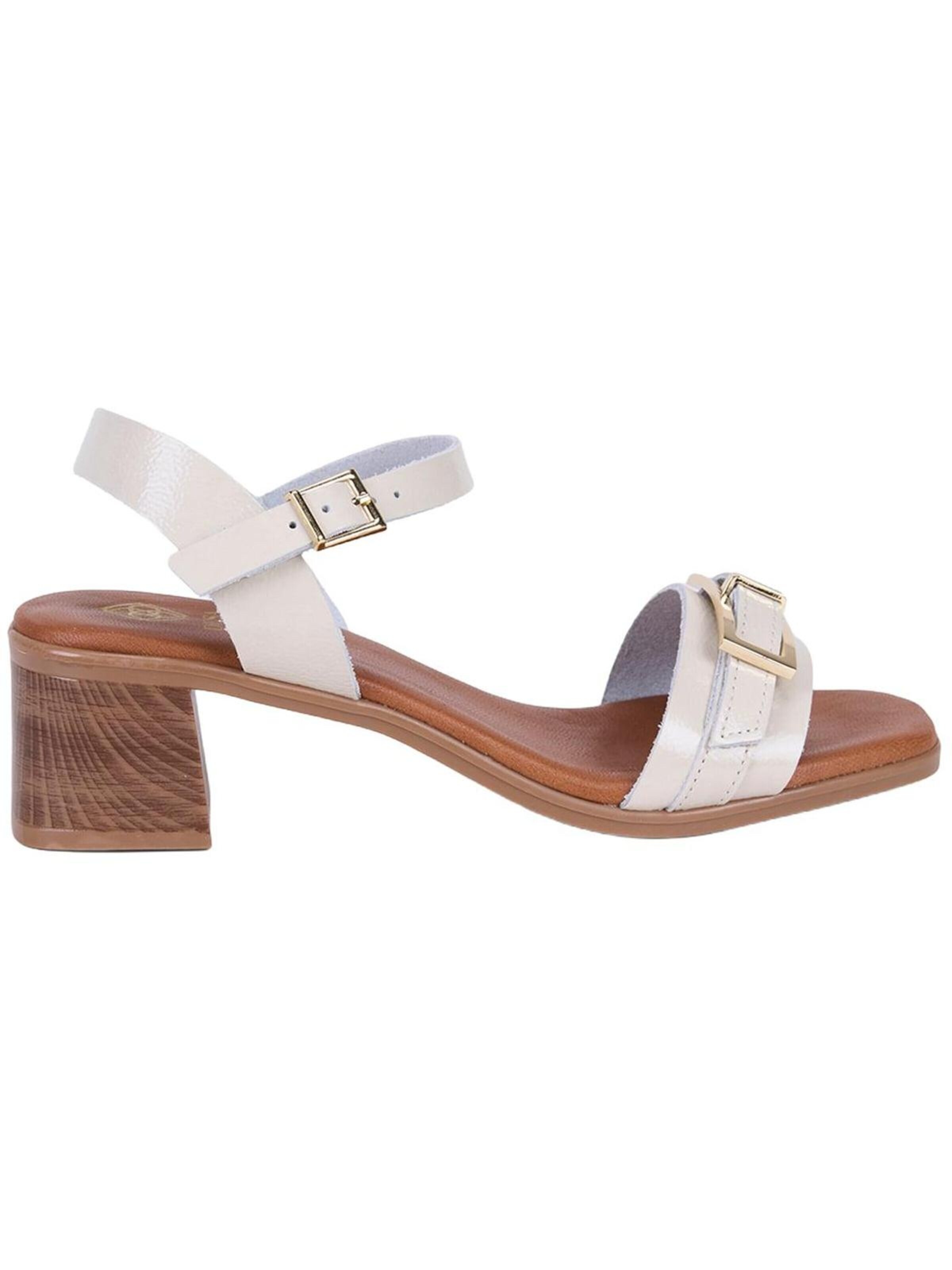 Desa T-bar sandals 'Sandalen mit Blockabsatz' in Beige