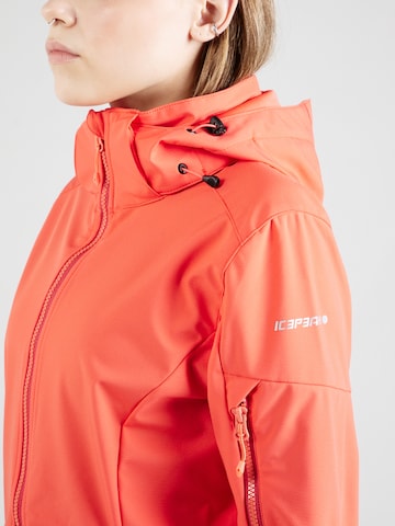 ICEPEAK - Casaco outdoor 'BATHGATE' em laranja