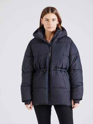 HOLLISTER Winter Jacket in Black: front