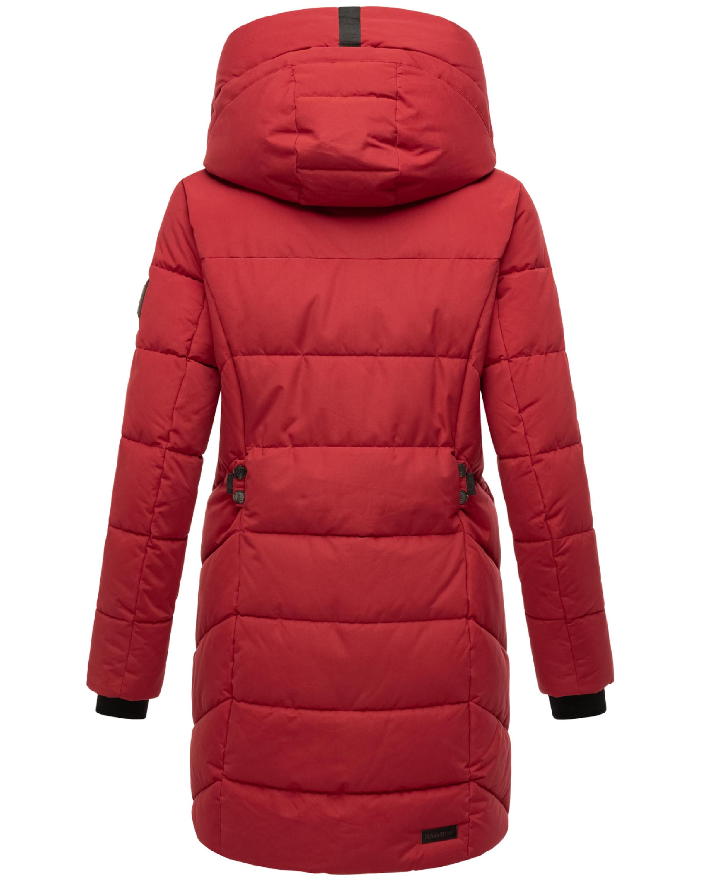 NAVAHOO Zimný kabát 'Knutschilein' - Červená