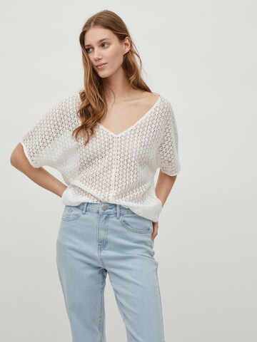 Pull-over 'VIJulisa' VILA en blanc : devant