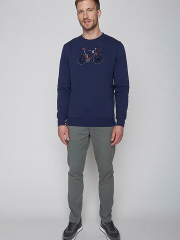 GREENBOMB Sweatshirt 'Bike Jack' in Blue