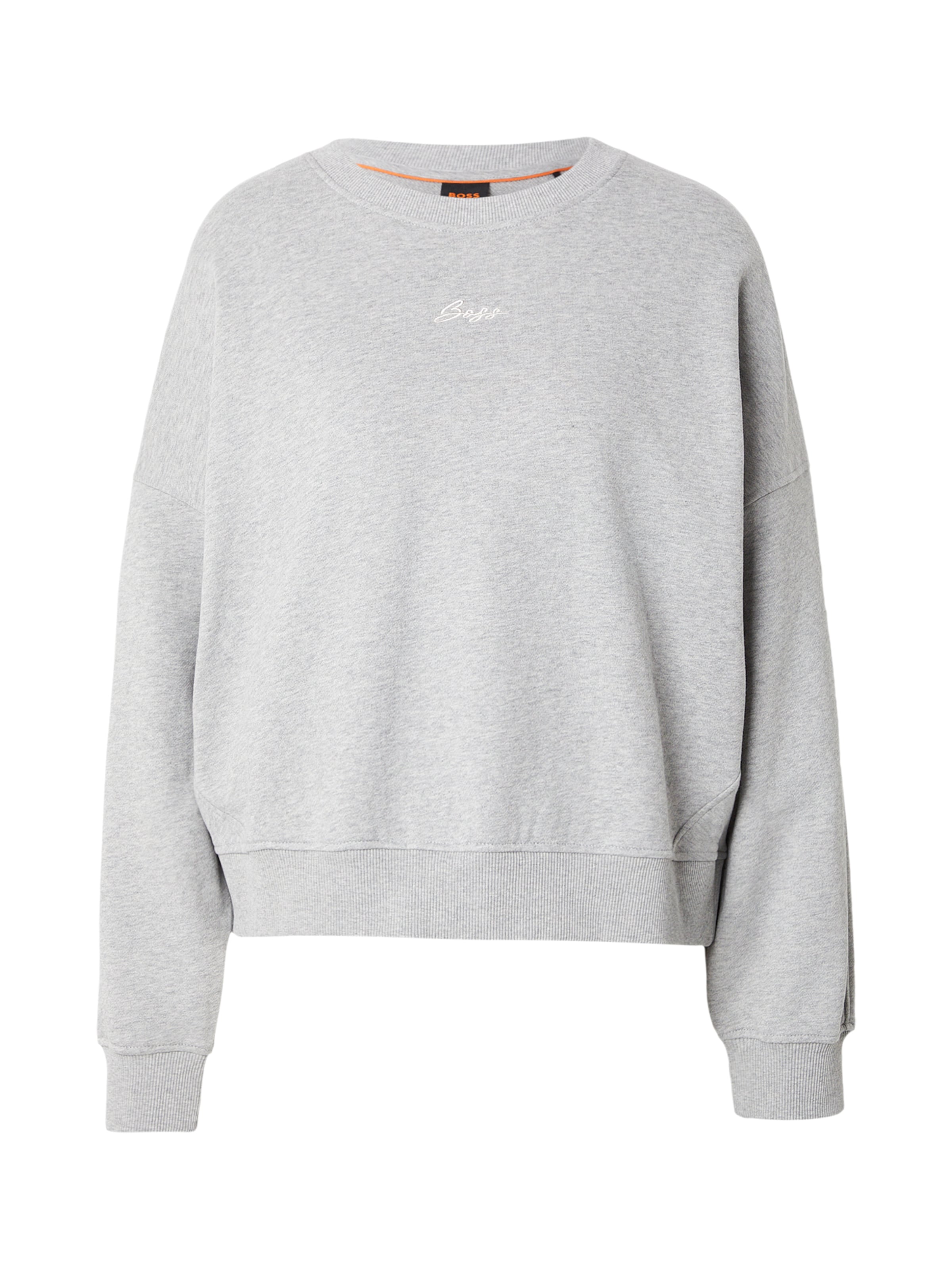 BOSS Sweatshirt 'C_Ever' in de kleur Lichtgrijs / Wit, Productweergave