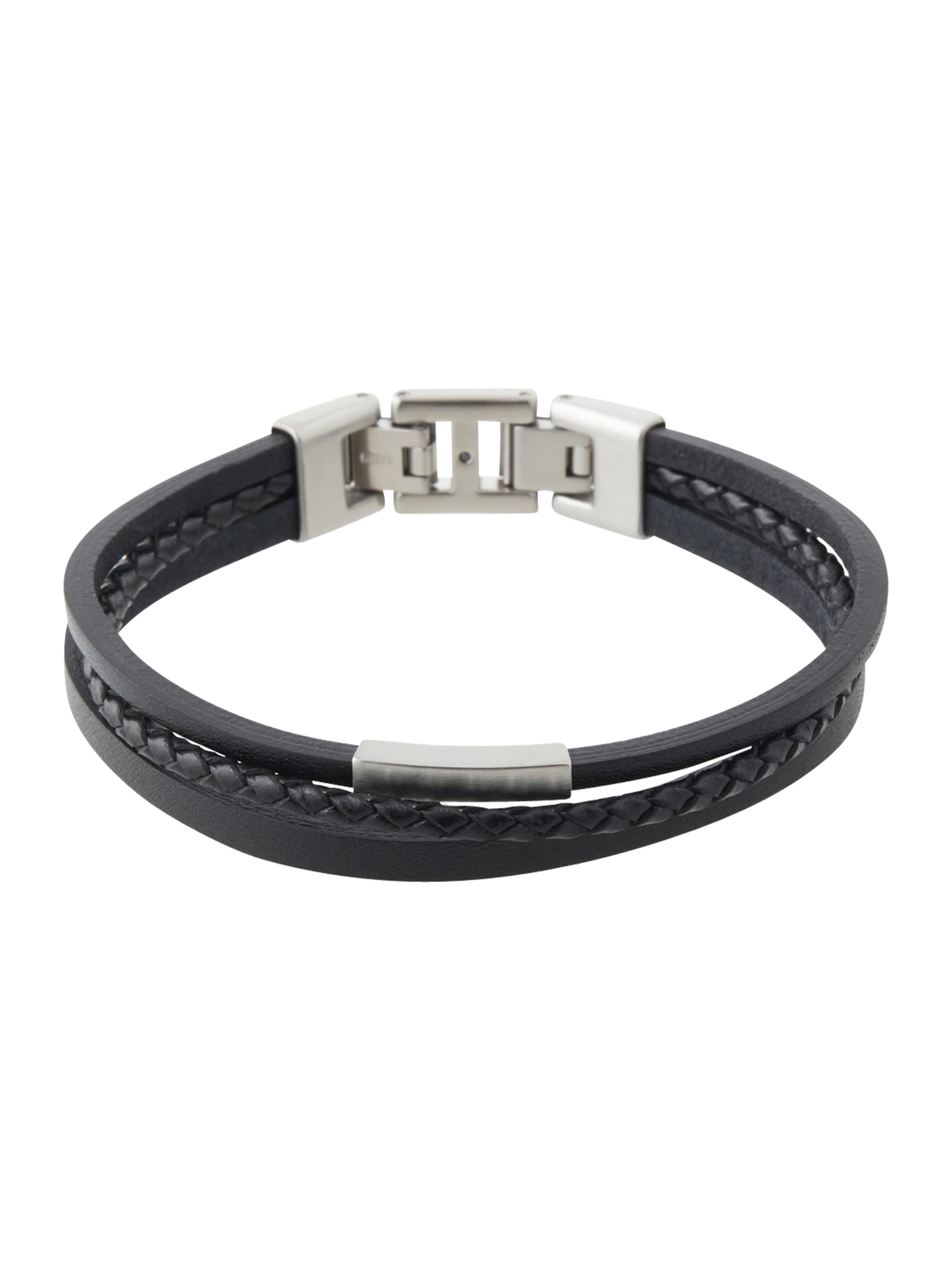 FOSSIL - Pulsera en negro: frente
