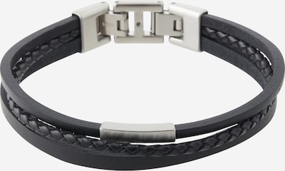 FOSSIL Bracelet in One size in Black / Silver, Item view