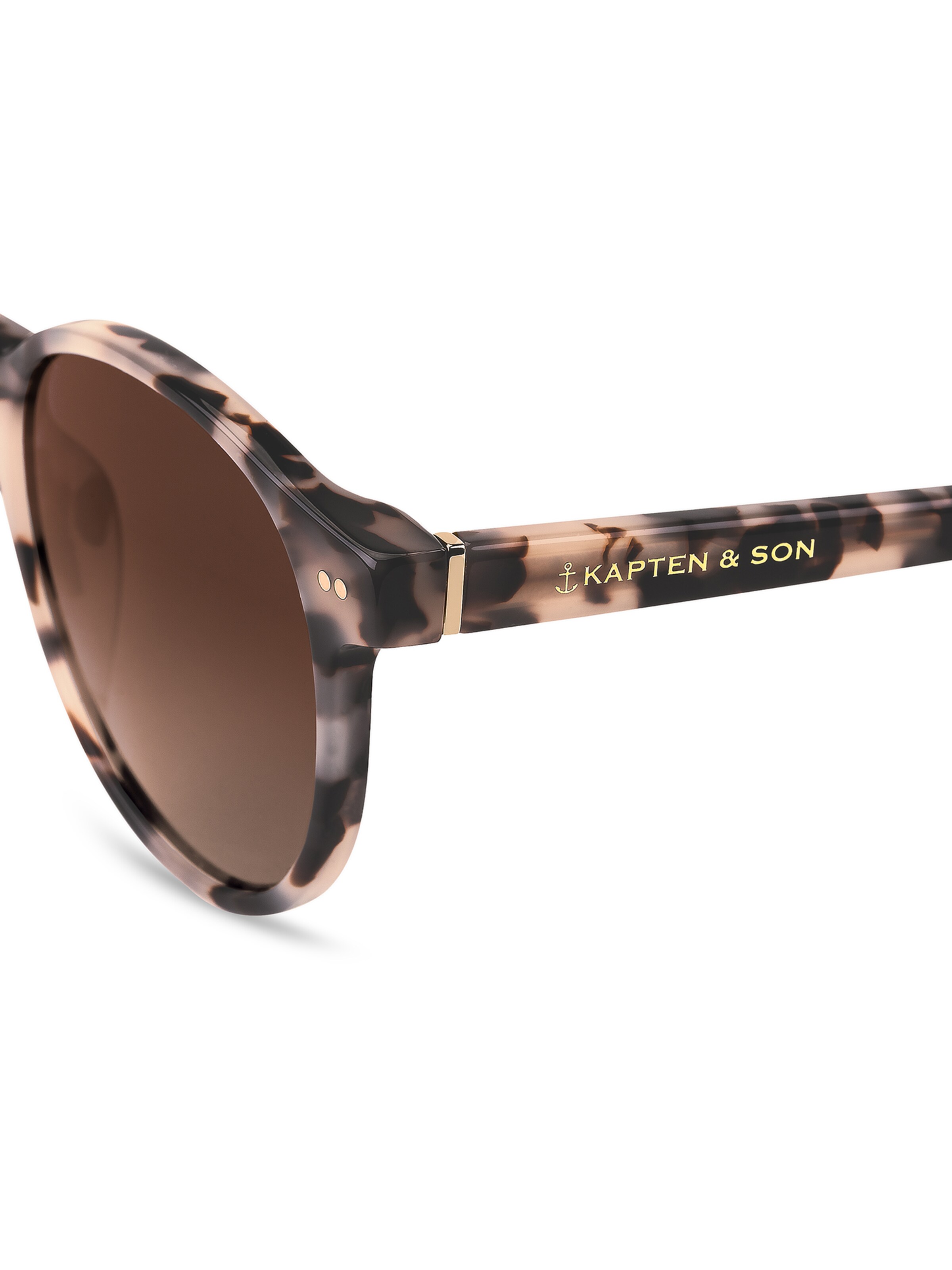 Kapten & Son Солнцезащитные очки 'Marais Sand Tortoise Brown' в Коричневый