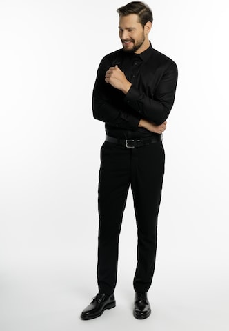 DreiMaster Klassik Regular fit Button Up Shirt in Black