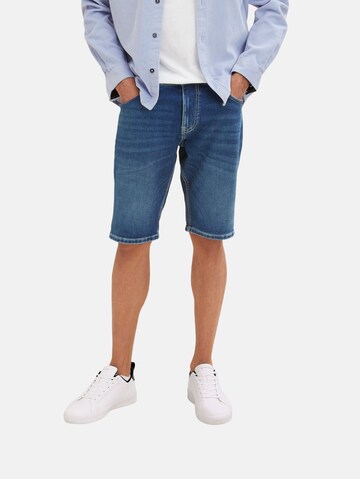 TOM TAILOR Slimfit Shorts 'Josh' in Blau: predná strana